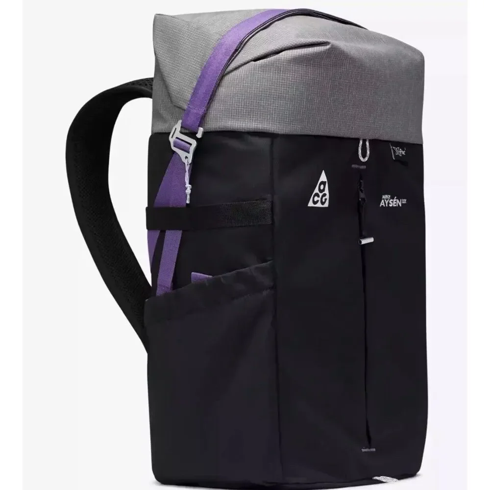 Nike ACG Aysen Day Pack Backpack Black Gray Trail Hiking Travel DV4054 010 New